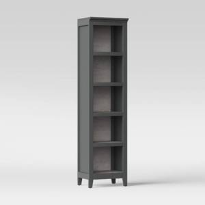 lot 3156 image: 72 Carson Narrow Bookcase, Gray - Threshold
