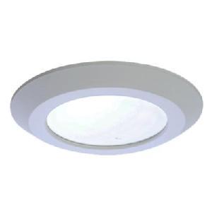 lot 1065 image: Halo Recessed Lighting 5 in. and 6 in. Matte White Recessed LED Surface Disk Light 90 CRI, 3000K SLD606930WHR