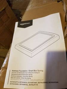 lot 1077 image: Mattress FoundationSmart box Spring