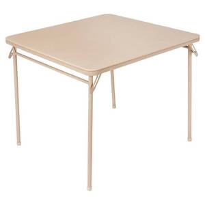 lot 1085 image: Cosco 34  Vinyl Top Folding Table, Multiple Colors