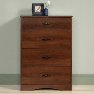 lot 1097 image: Sauder Beginnings 4-Drawer Chest, Brook Cherry Finish
