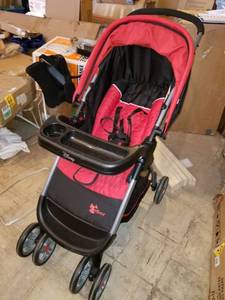 lot 1133 image: Disney Baby Mickey Mouse Amble Quad Travel System, Mickey Silhouette