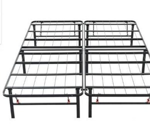 lot 1141 image: King-Size 14 in. H Heavy Duty Metal Platform Bed Frame