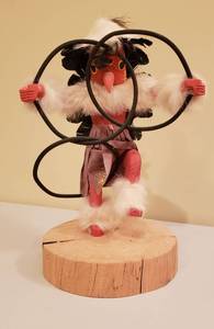 lot 4154 image: Native American Hoop Dancer Kachina Doll by Pauline Yazzie - Navajo Made - 13 in. tall
