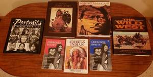 lot 4171 image: Lot of 7 Native American Indian Books - 4 large coffee table type