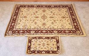 lot 4201 image: Lot of 2 Rugs by Bel-Aire - 5 ft. x 7 ft. Rug & 20 in.x 32 in. Accent Rug