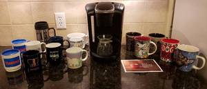 lot 4266 image: Keurig CoffeeTeaBeverage Brewer (works) with Numerous Cups