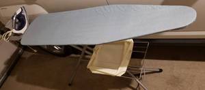 lot 4284 image: Lot of Ironing Board and Black&Decker Iron (works)