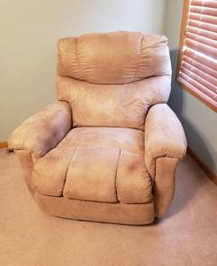 lot 4327 image: Lane Micro Suede Rocker Recliner