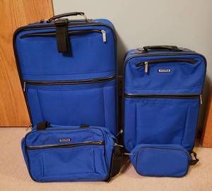 lot 4387 image: Lot of Blue Embark Soft Side Luggage - 4 pcs.