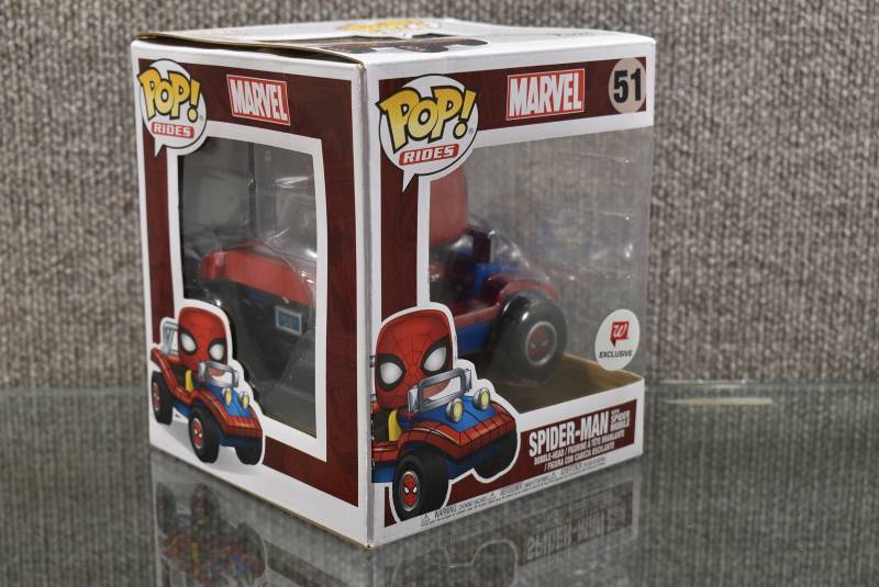 Funko Pop Rides #51 Marvel Spider-Man with Spider Mobile Bobble