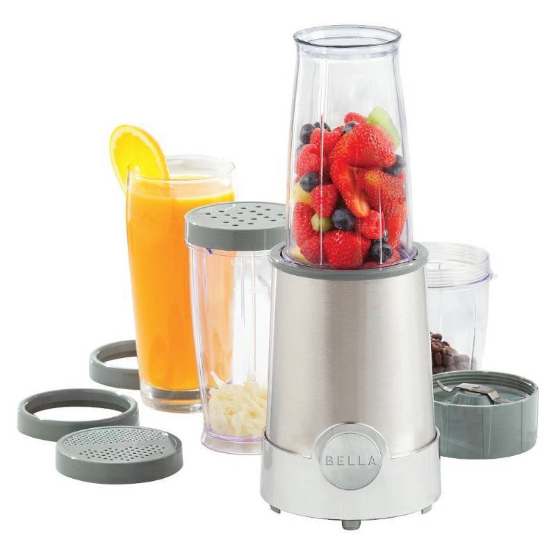 lot 6071 image: BELLA 12 Piece Rocket Blender, Chrome