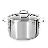 lot 6086 image: Calphalon Tri-Ply Stainless Steel 8-qt. Covered Stockpot