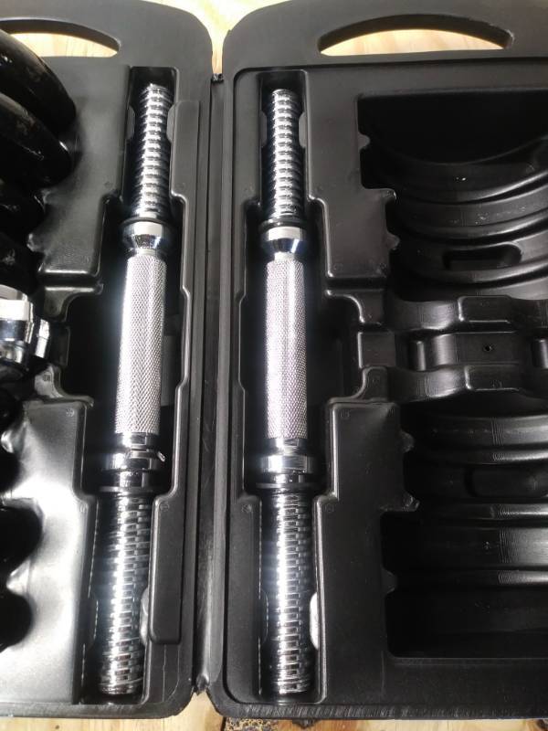 amazonbasics adjustable barbell lifting dumbells