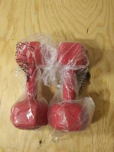lot 6334 image: Day 1 Fitness Neoprene Dumbbells - Non-slip, Hexagon Shape, Color Coded, Easy To