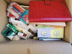 lot 7634 image: Box of Office Supplies Stationary