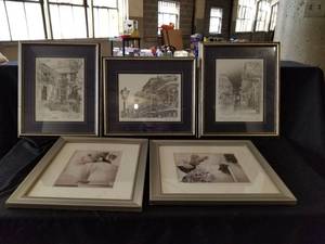 lot 7659 image: Framed & Matted Prints Lot