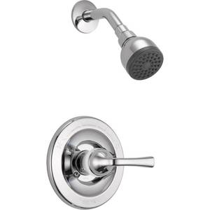 lot 5339 image: Delta Foundations Single-Handle 1-Spray Shower Faucet in Chrome