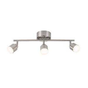 lot 5360 image: 1.6 ft. 3-Light Brushed Steel Integrated LED Track Lighting Kit