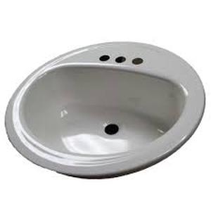 lot 5324 image: Bootz Laurel Round Lavatory Sink White
