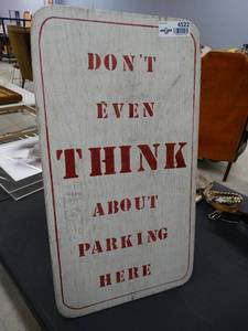 lot 4522 image: Reserved A-Frame sidewalk sign