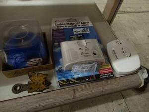 lot 4538 image: NIB Carbon monoxide detector & misc.
