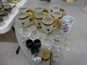 lot 4606 image: Assorted glassware & misc.