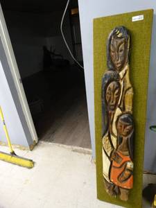 lot 4639 image: Awesome carved wood wall art