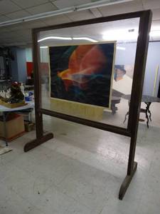 lot 4661 image: LARGE wood Art display