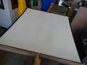lot 4436 image: DA-LITE Pull Down Projector screen
