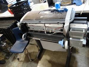lot 4440 image: HP Designjet T1120PS 44-in Printer Large Format Printer  Missing parts