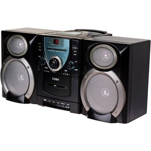 lot 2211 image: Coby CXCD400BLK Mini Hi-Fi CDAMFM Stereo Cassette PlayerRecorder