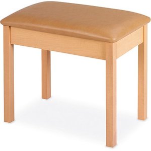 lot 2261 image: Yamaha WB2 Padded, Wooden Keyboard Bench - Natural