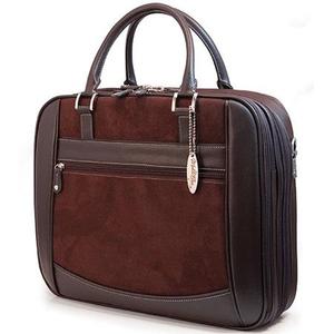 lot 2262 image: MOBILE EDGE MESFEB8 16in Scanfast Element Briefcase Brown Suede