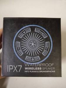 lot 213 image: Portable Wireless Bluetooth Speakers Ip67 Waterproof Hd Sound  Led Lights Blue