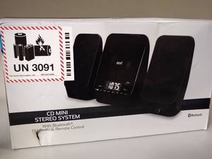 lot 214 image: Onn Home Music 5-Watt Mini Bluetooth CD Stereo System