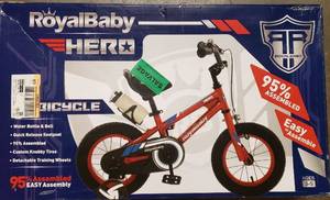 lot 215 image: Royal Baby Hero 12 Kids Bike - Red
