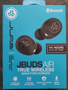 lot 258 image: JLab Audio JBuds Air True Wireless Signature Bluetooth Earbuds  Charging Case