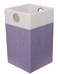 lot 276 image: Birdrock Home Folding Cloth Laundry Hamper With Handles  Dirty Clothes Sorter 