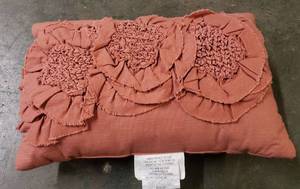 lot 280 image: Floral Applique Rectangle Throw Pillow Rose (Pink) - Opalhouse