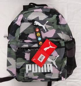 lot 293 image: Puma 18.5 Backpack - Pink Camo, Multi-Colored