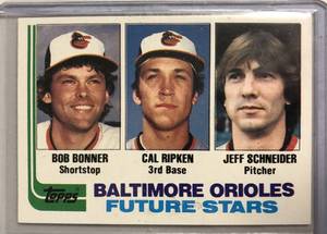 lot 1030 image: Near Mint to Mint 1982 Topps Cal Ripken Jr Rookie Baseball Card