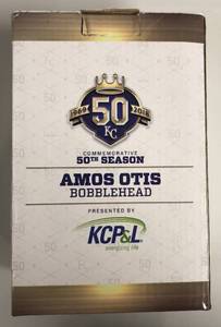 lot 1041 image: Amos Otis New In Box Bobblehead Kansas City Royals 50th Season Stadium Giveaway