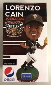 lot 1043 image: Lorenzo Cain New In Box Bobble Head - 2015 Minor League Stadium Giveaway - Only 1,000 Made