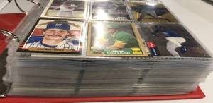 lot 1050 image: Binder Full of Baseball Cards - Loaded with Huge George Brett, Don Mattingly & Roger Clemens Lots - 2002 Bowman Chrome Short Prints - All in Pictures & Much More