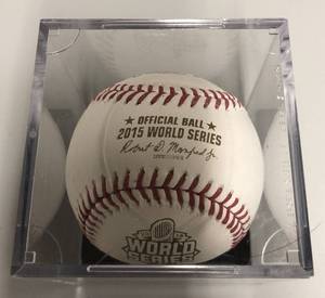 lot 1051 image: New In Acrylic Case 2015 World Series Official World Series Baseball