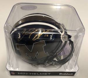 lot 1064 image: Signed Jeremy Maclin & Chase Daniel Missouri Tigers Mini - Helmet With James Spence Authentication