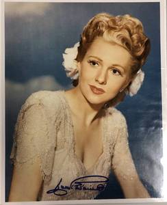lot 1091 image: Signed Joan LaFontaine 8x10 Glossy Photograph