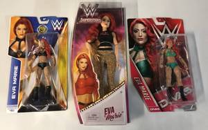 lot 1102 image: Three WWE New In Package Eva Marie Wrestling Figures
