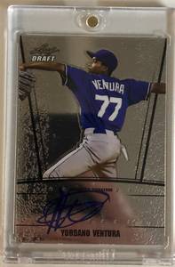 lot 1015 image: 2011 Leaf Draft Yordano Ventura Certified Rookie Autograph - One of His Earliest Autographs